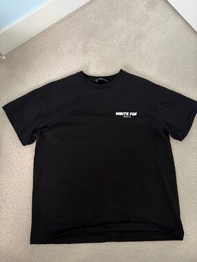 White Fox Boutique Black Logo Tee